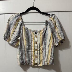 Abercrombie & Fitch Multicolor Striped Blouse